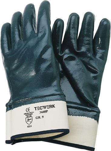 TECWERK 2000371277 Handschuhe Neckar Gr.10 blau Nitrilvollbeschichtung EN 388 PS
