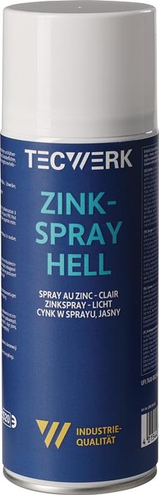 TECWERK 2000354066 Zinkspray hell 400ml weißalu.Spraydose TECWERK 2000354066