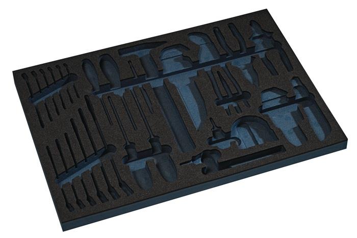 TECWERK 2000871301 Werkzeugmodul Leereinlage 3/3-Modul 2000 871 255 44-tlg.TECWE