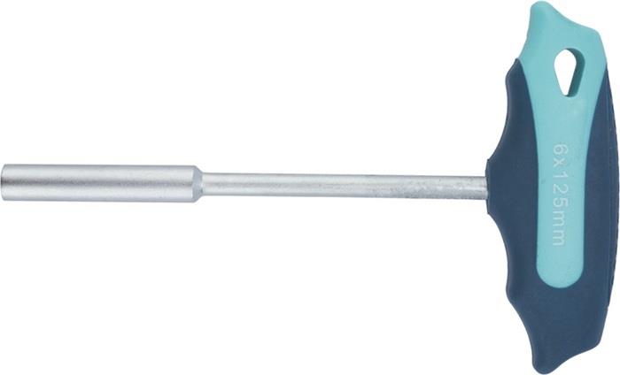 TECWERK 2000825055 Sechskantsteckschlüssel SW 10mm Klingen-L.125mm Ausf.2K-Griff