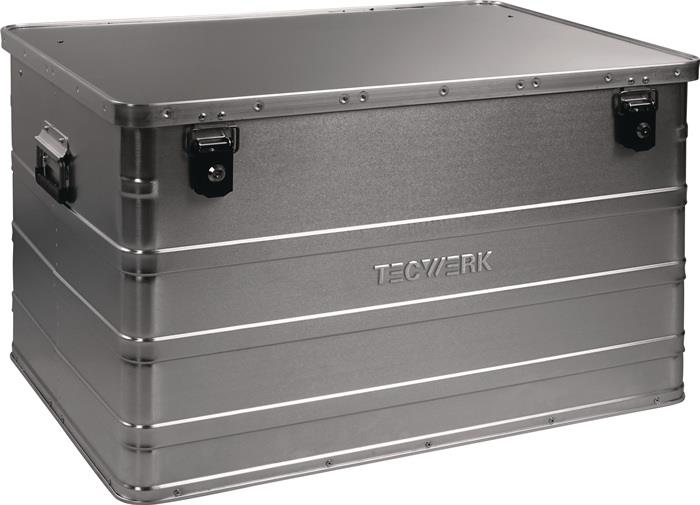 TECWERK 2000447955 Aluminiumbox L790xB560xH475mm 184l m.Klappverschluss u.Zylind
