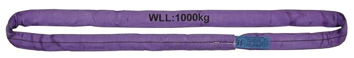 TECWERK 2000365103 Rundschlinge DIN EN 1492-2 Umfang 6m violett Tragf.einf.1000k
