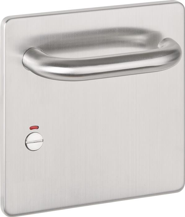 TECWERK  Breitschildgarnitur NW-405-4 Edelstahl matt WC Breitschild-WC-Garnitur