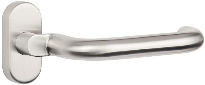 TECWERK  Profiltürdrückerlochteil NW-501-1 VA 60 U-Form 8mm m.Ans.TECWERK   Edel