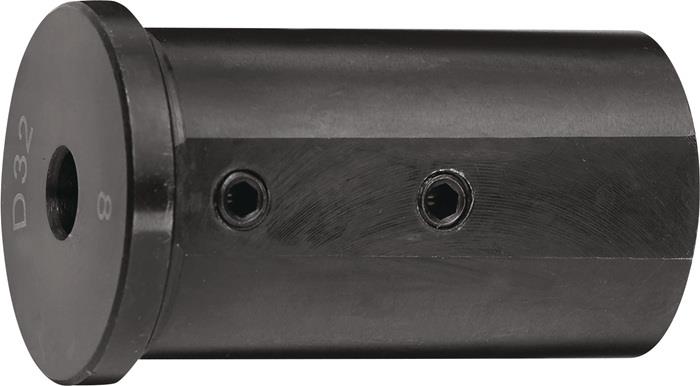 TECWERK 2000834212 Reduzierbuchse Form 1 Bohrungs-D.8mm AD 32mm Einspann-L.56mm