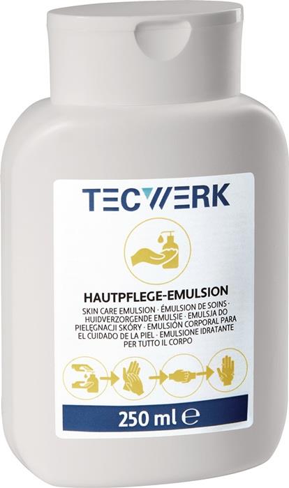 TECWERK 2000386570 Hautpflege-Emulsion 250ml silikonfrei,leicht parfümiert 24 TE