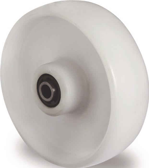 TECWERK 2000276076 Ersatzrad D.200mm Trgf.350kg PA weiß Achs-D.20mm Nabenl.59mm