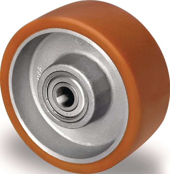 TECWERK  Ersatzrad D.100mm Trgf.200kg PU TECWERK    Besothane Guss-Polyurethan 9