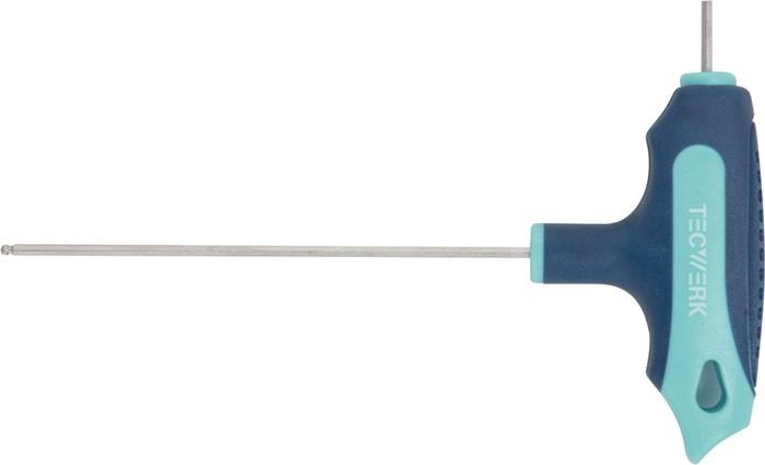 TECWERK 2000825028 Stiftschlüssel m.Quergr.SW 10mm Klingen-L.200mm m.Seitenabtr.