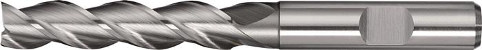 TECWERK 2000866302 Bohrnutenfräser DIN 844 Typ W D.8mm HSS-Co8 Weldon Z.3 lang T