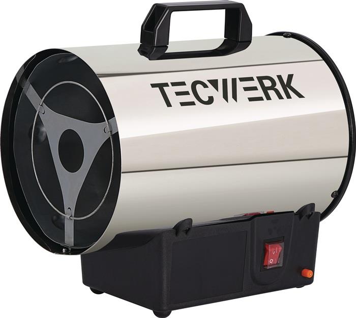 TECWERK 2000818288 Gasheizer 10 kW 500 m³/h 28 W TECWERK 2000818288