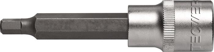 TECWERK  Steckschlüsseleinsatz  1/2 '' Innen-6-kant Schlüsselweite 6 mm Länge 90