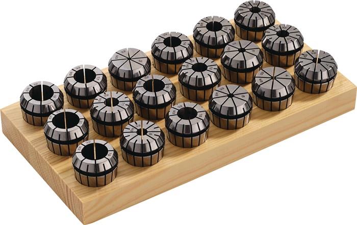 TECWERK  Spannzangen-Satz ER 32 (470 E) 18 teilig Spann-Ø 3-20 mm