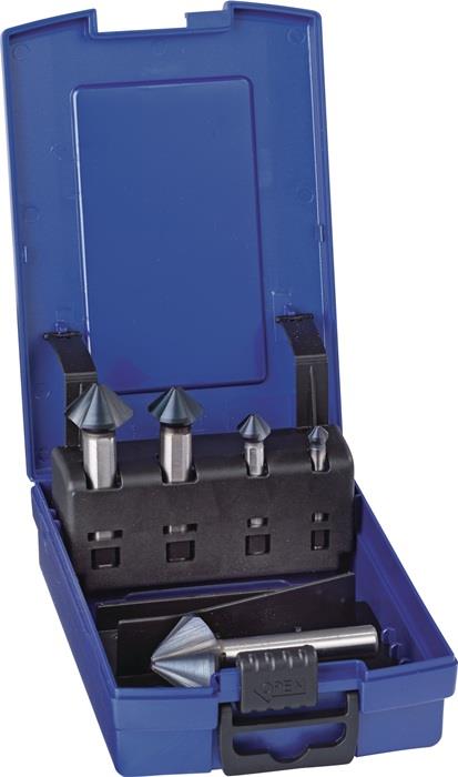 TECWERK  Kegelsenker-Satz DIN 335 C 90 ° 6,3-25,0 mm HSS Nano 5-teilig Kunststof