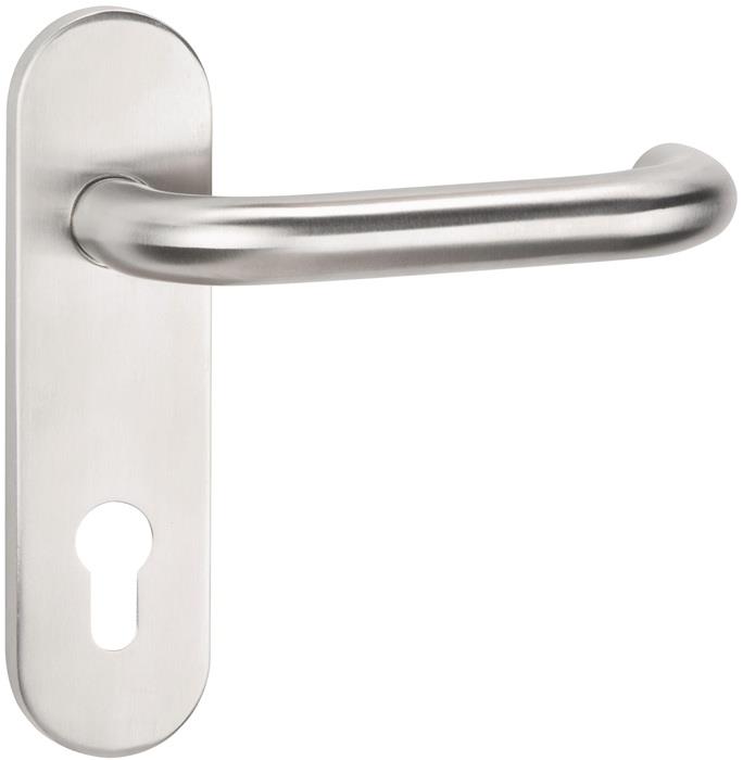 TECWERK  Kurzschildgarnitur NW-411-1 Edelstahl matt PZ Drückergarnitur