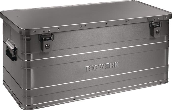 TECWERK 2000447953 Aluminiumbox L780xB380xH380mm 90l m.Klappverschluss u.Zylinde