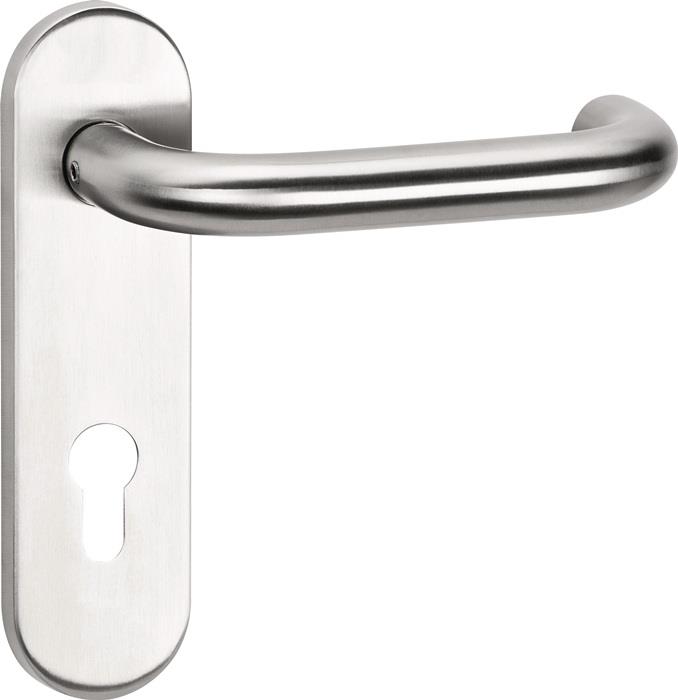 TECWERK  Feuerschutzgarnitur NW-445-1 Edelstahl 60 für Türstärke 42-78 mm PZ abg