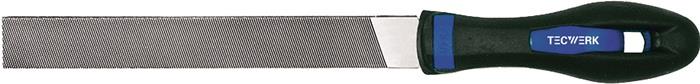 TECWERK 2000840054 Werkstattfeile DIN 7261 L.200mm Q.20x5mm Hieb 1 Flachstumpf 2