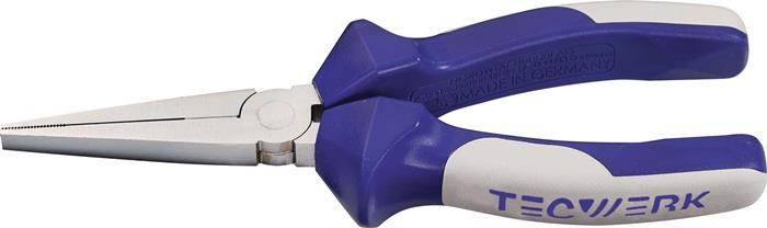 TECWERK 2000810281 Langbeckzange Gesamt-L.160mm Zange verchr.lang,fl.Mehrkomp.-