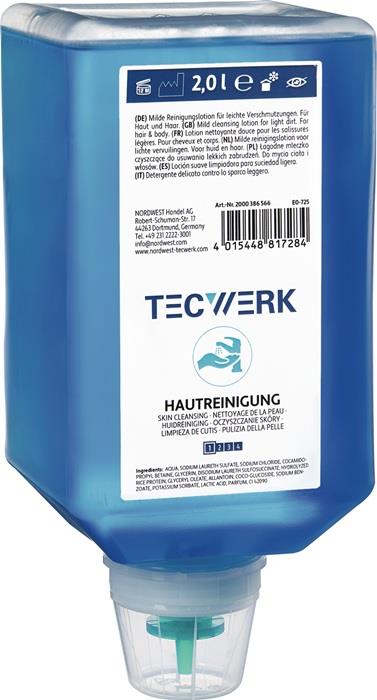 TECWERK  Hautreiniger  2 l Varioflasche passend für 4707 010 009 leichte bis mit