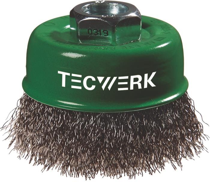 TECWERK 2000841171 Topfbürste D.80mm Drahtstärke 0,3mm VA 8500min-¹ TECWERK 2000