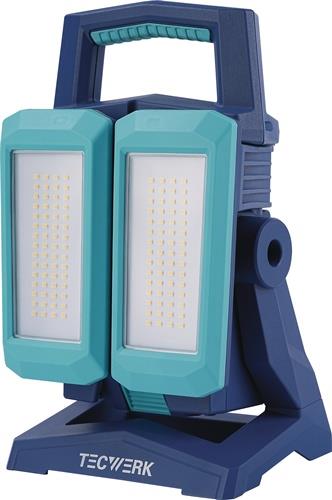 TECWERK 2000873354 LED-Strahler 50 W 800-4500 lm Li-Ion 5200 mAh 14,8V IP54 TECW