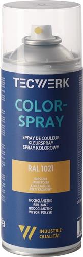 TECWERK 2000354212 Colorspray rapsgelb hochglänzend RAL 1021 400ml Spraydose TEC