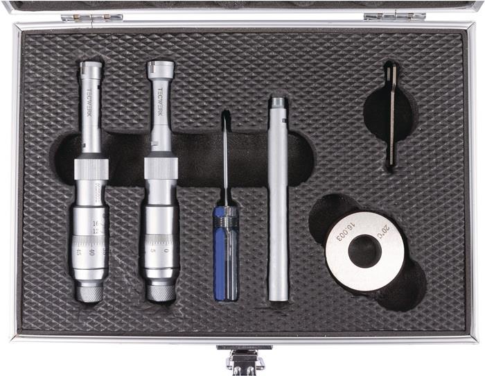 TECWERK  Innenmessschrauben-Satz DIN 863 20-50 mm Dreipunktausführung 4 St.