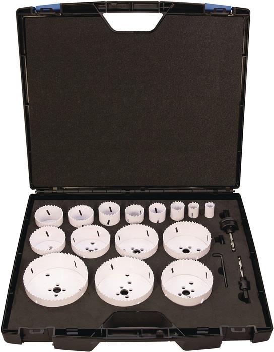 TECWERK  Lochsägen-Satz  17-teilig 19-114 mm Schnitttiefe 38 mm Bi-Metall